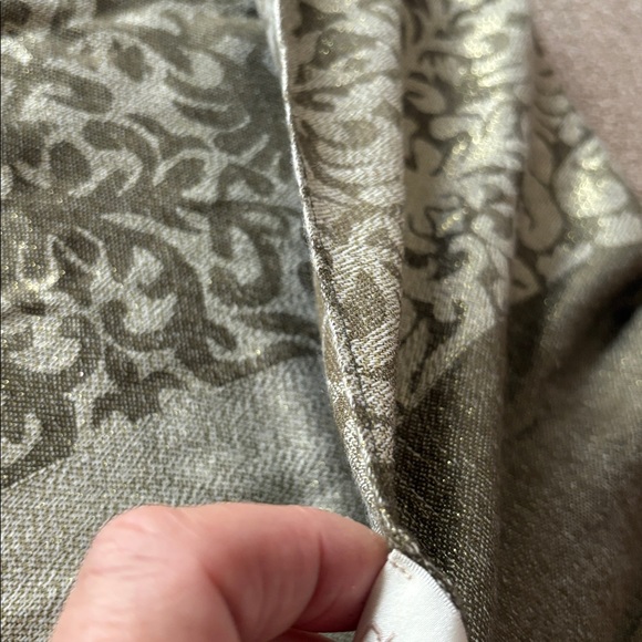 Chico's Metallic Gold and Sage Green Scarf - Picture 8 of 8